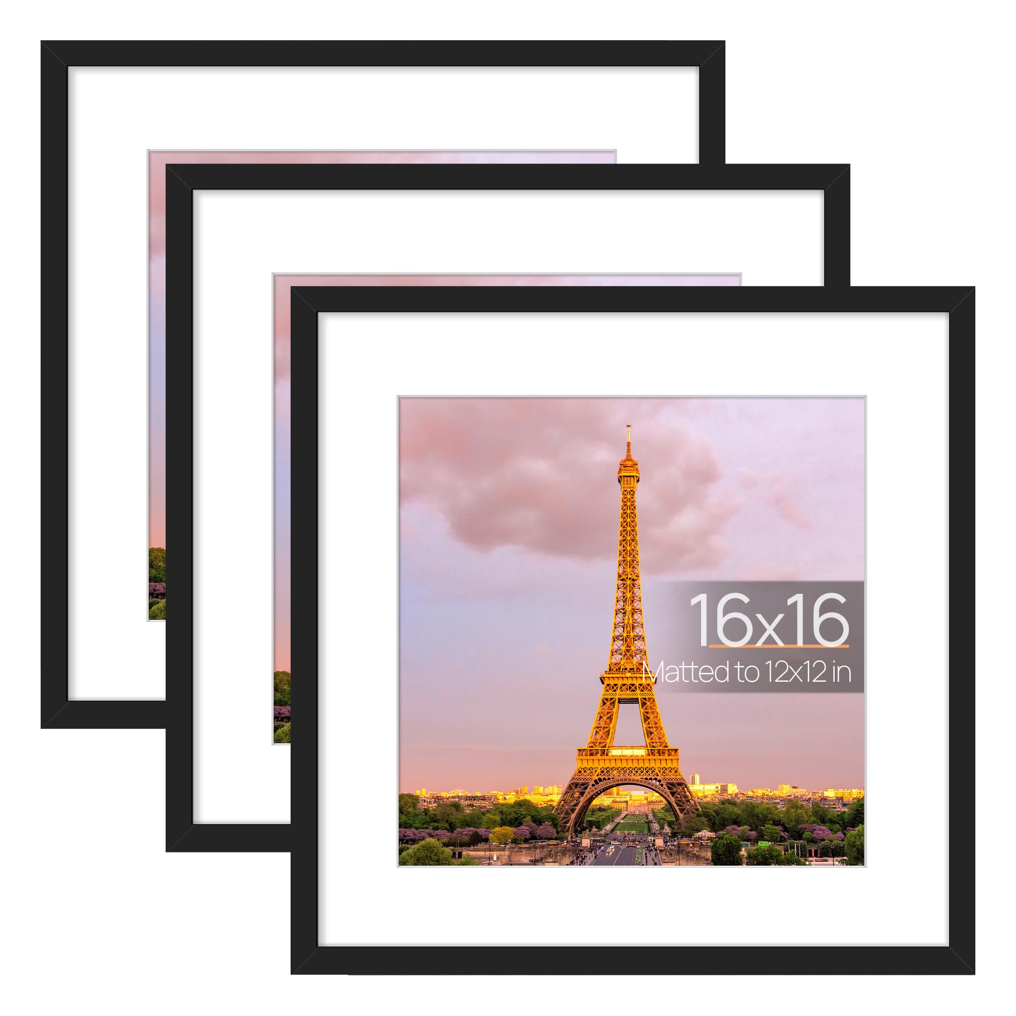 Amazon.com - upsimples 16x16 Picture Frame Set of 3, Made of High